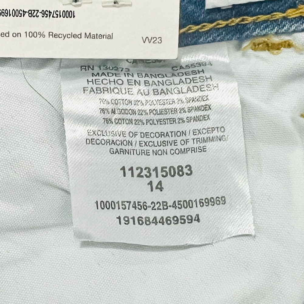 Wrangler High Rise Unforgettable Skinny Blue Jeans Womens Size 14/32 - Picture 13 of 13